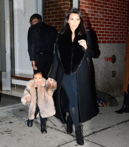 Kim Kardashian’s Daughter North West Rocks Fabulous Fur Coat In New ...