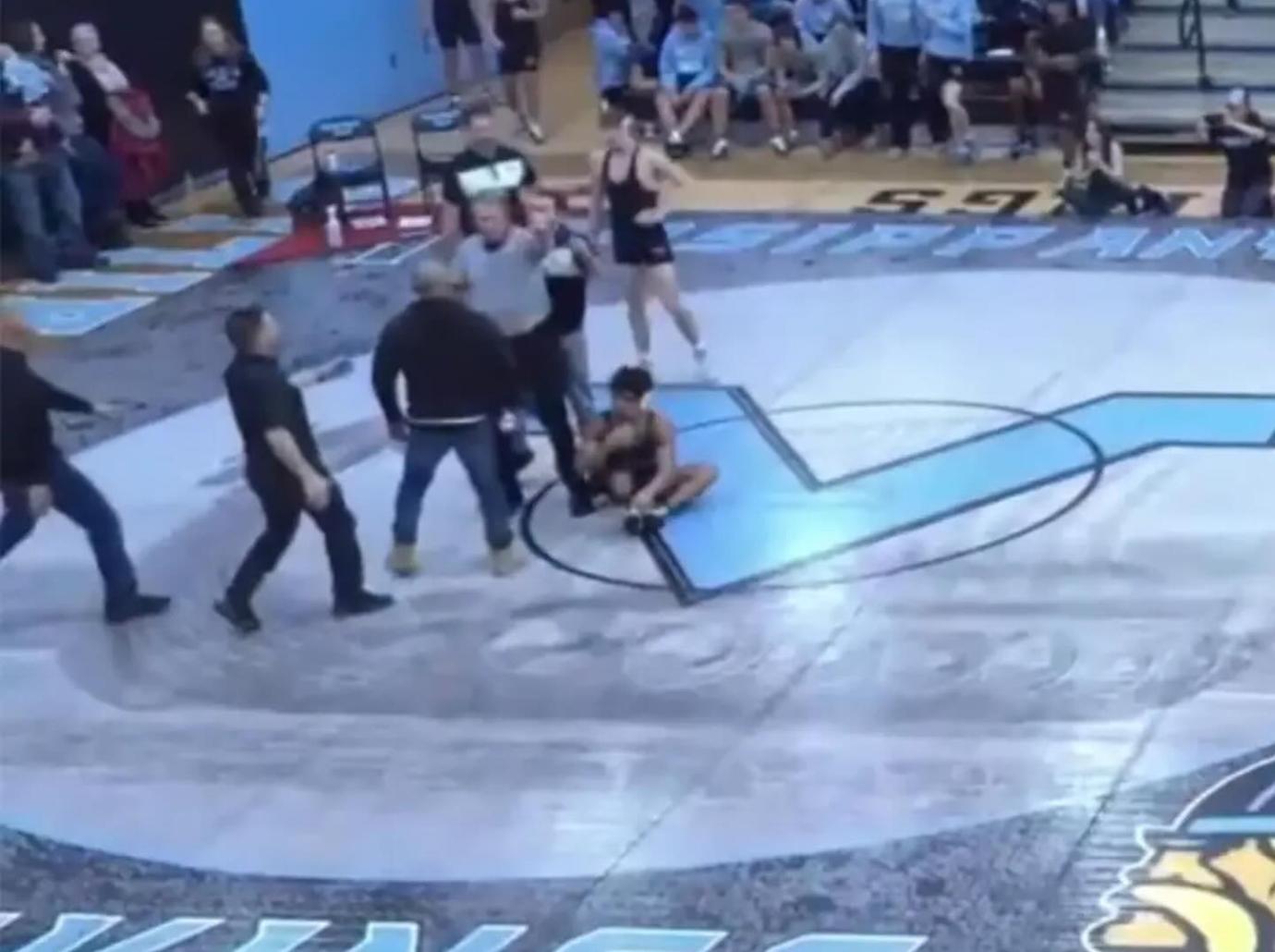 joe gorga ejected sons wrestling match storming mat