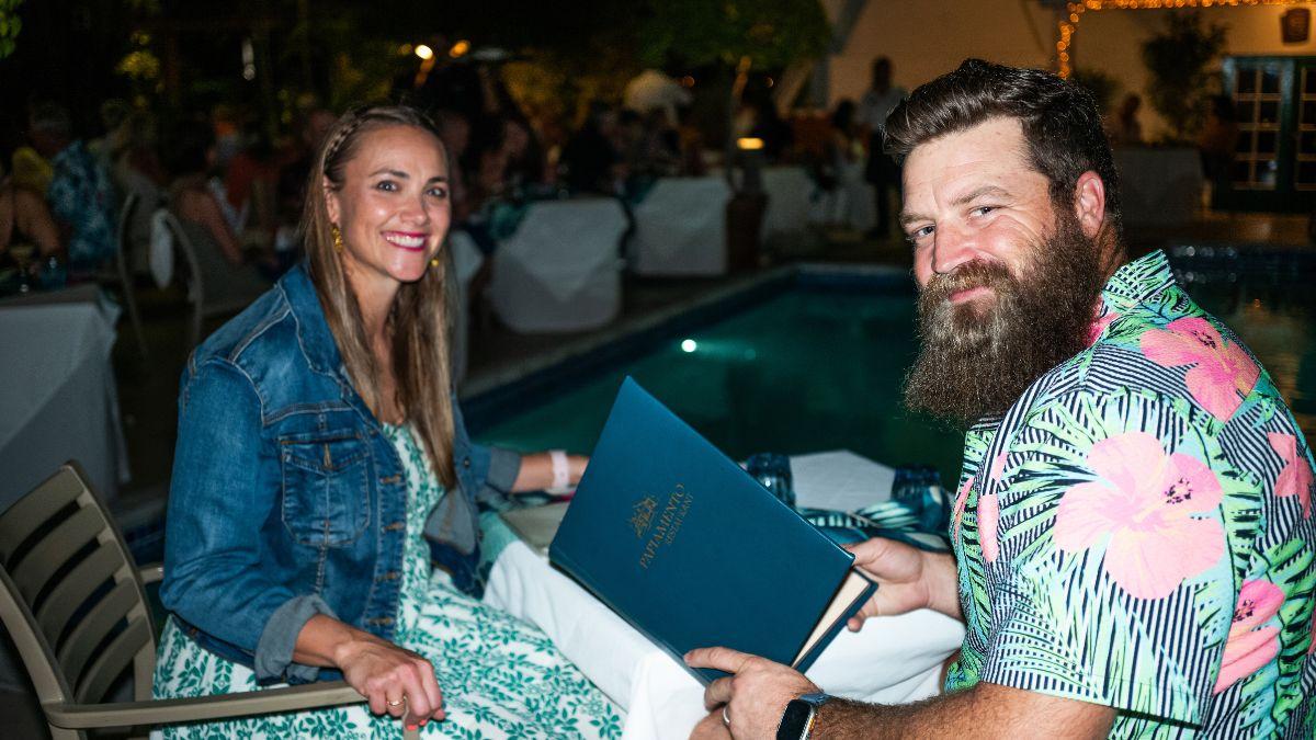Image of Ryan Fitzpatrick and his wife, Liza, recently enjoyed a romantic getaway in Aruba.