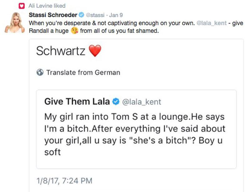 Stassi Schroeder Kristen Doute Bully Lala Kent Twitter Feud 4