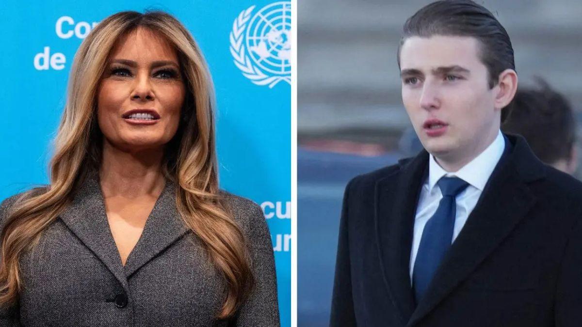 Photo of Melania Trump reportedly scolded Eric Trump for mentioning Barron Trump in an interview with Megyn Kelly.