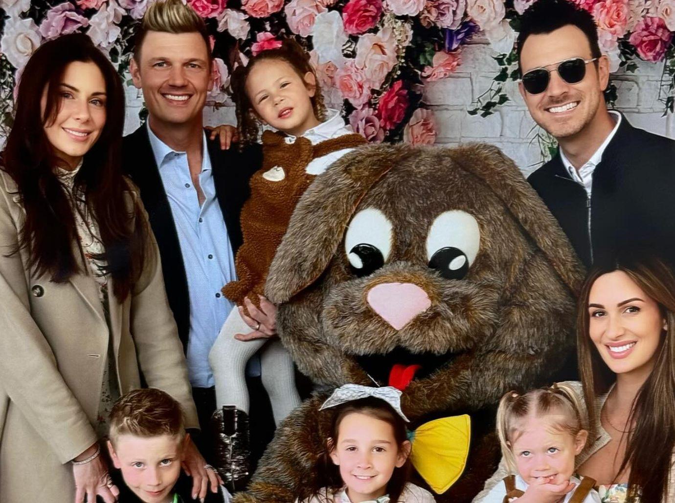 nick angel carter celebrate easter together after sister bobbie jeans death