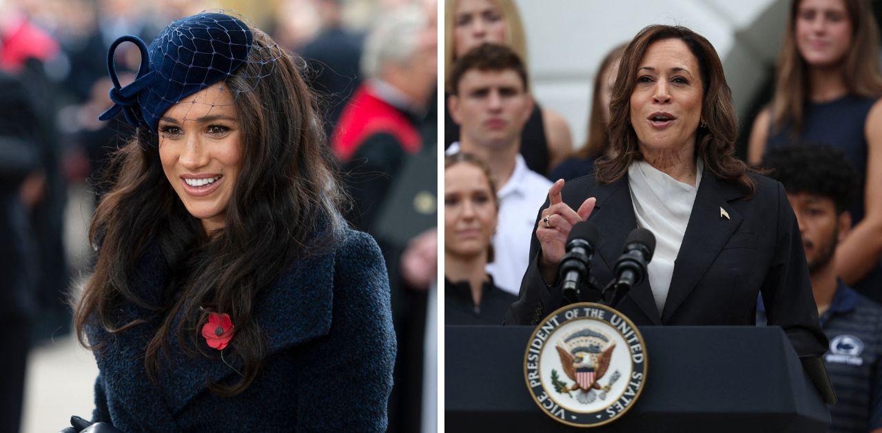 meghan markle endorsing kamala harris first step entering political world