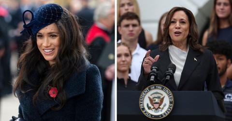 meghan markle endorsing kamala harris first step entering political world