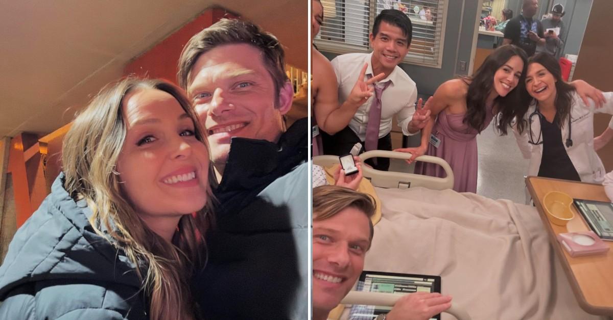 Photo of Chris Carmack with Grey's Anatomy cast. 