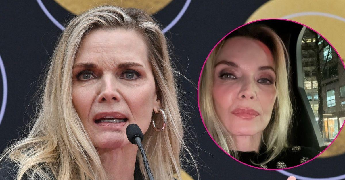 michelle pfeiffer makeup free selfie