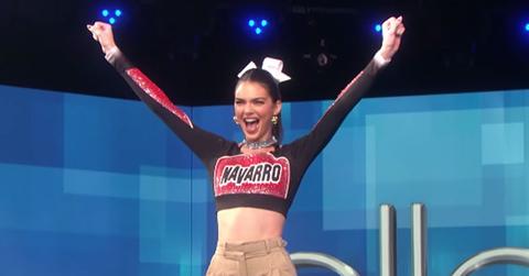 Kendall Jenner Performs Navarro Cheer Stunt On ‘The Ellen DeGeneres Show’