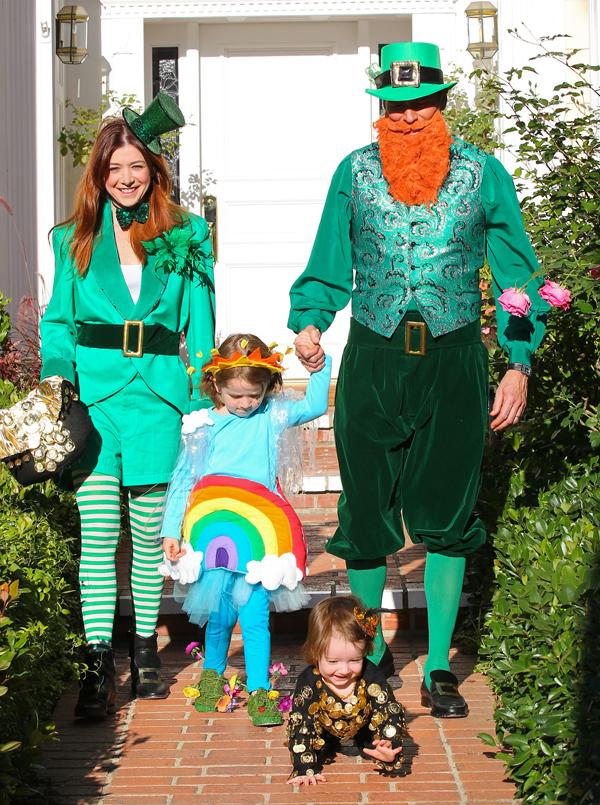 Alyson Hannigan &amp; Family Go Trick Or Treating