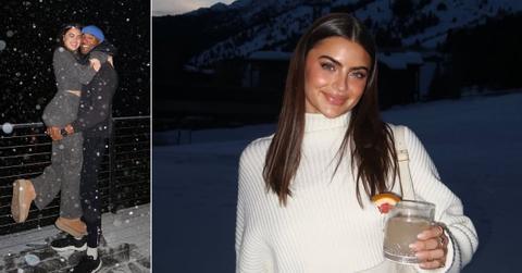 Composite photo of Matt James and Rachael Kirkconnell; photo of Rachael Kirkconnell