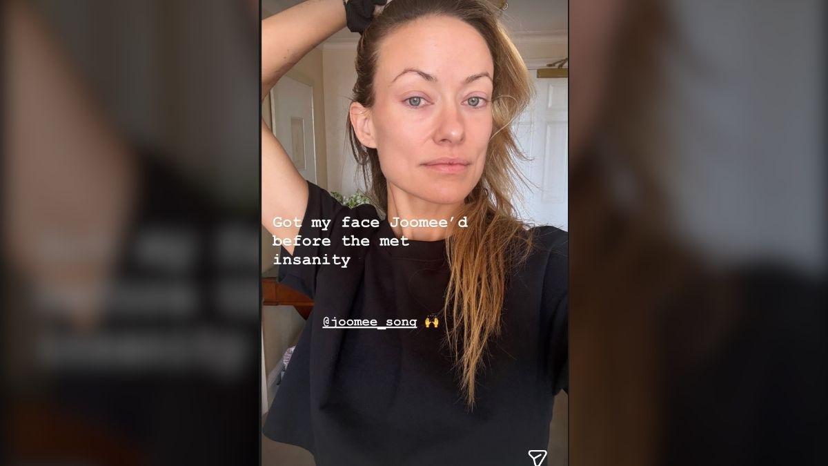 Photo of Olivia Wilde showed off a fresh complexion after a luxury facial. 