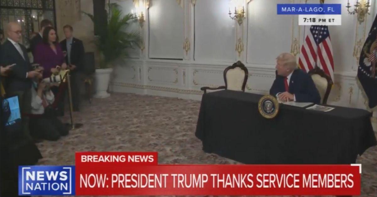 image of Donald Trump lashed out at a reporter questioning him about the D.C. shooting suspect.