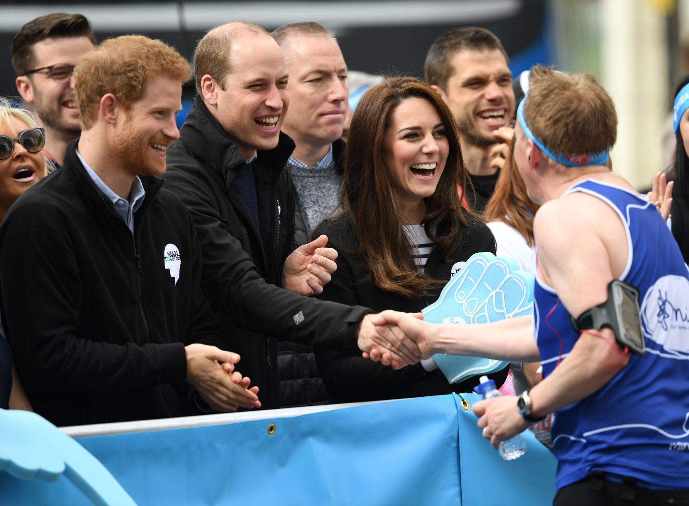 Kate Middleton Prince William Harry London Marathon Photos 04