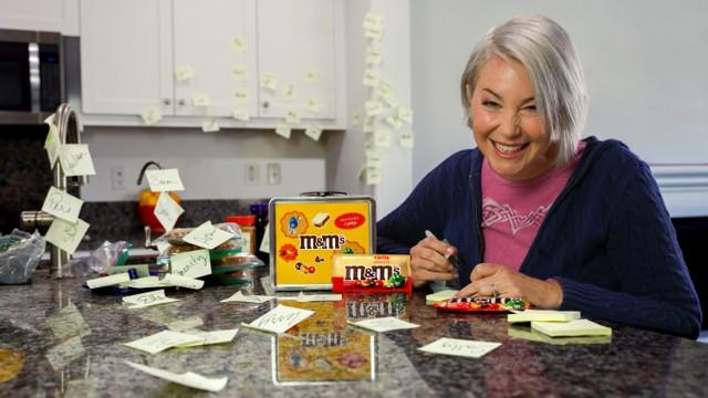 image of Kim Rhodes ie excited to partner with M&M's!