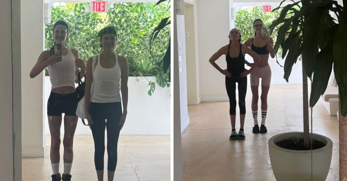 lisa rinna amelia hamlin matching bikinis