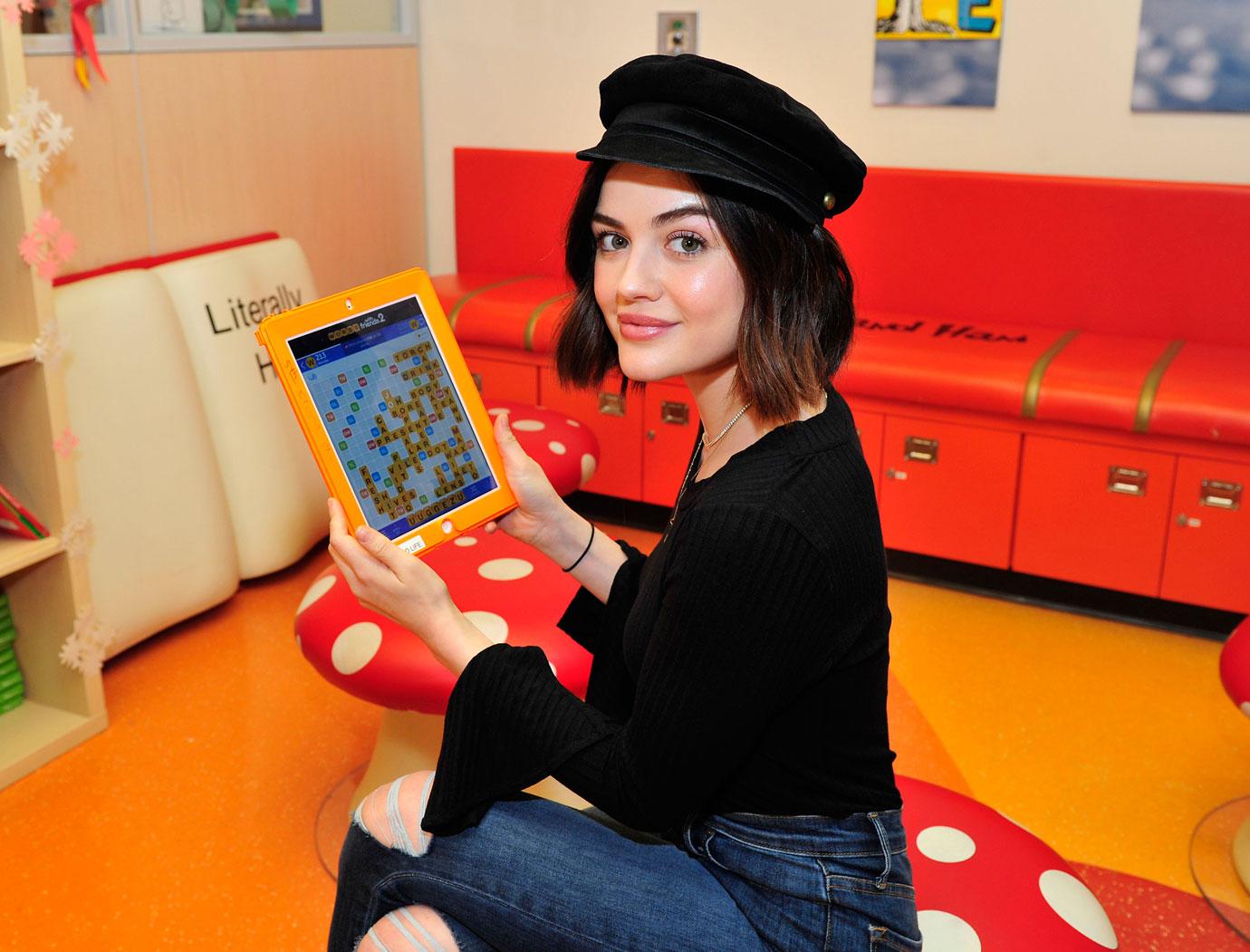 Lucy Hale and Words With Friends 2 Spread Holiday Cheer at Children`s Hospital