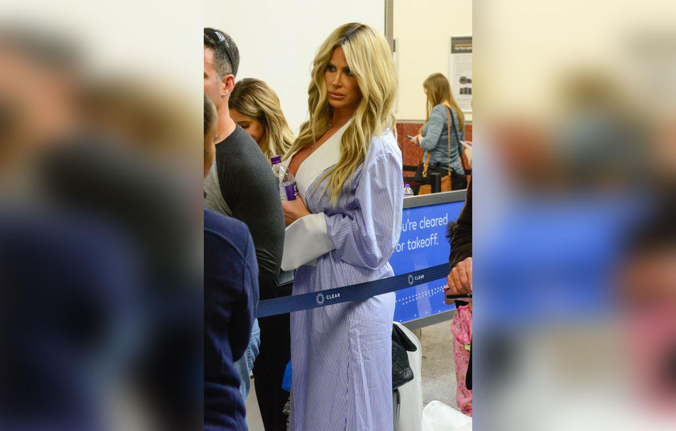 Kim zolciak blonde and pinstripes