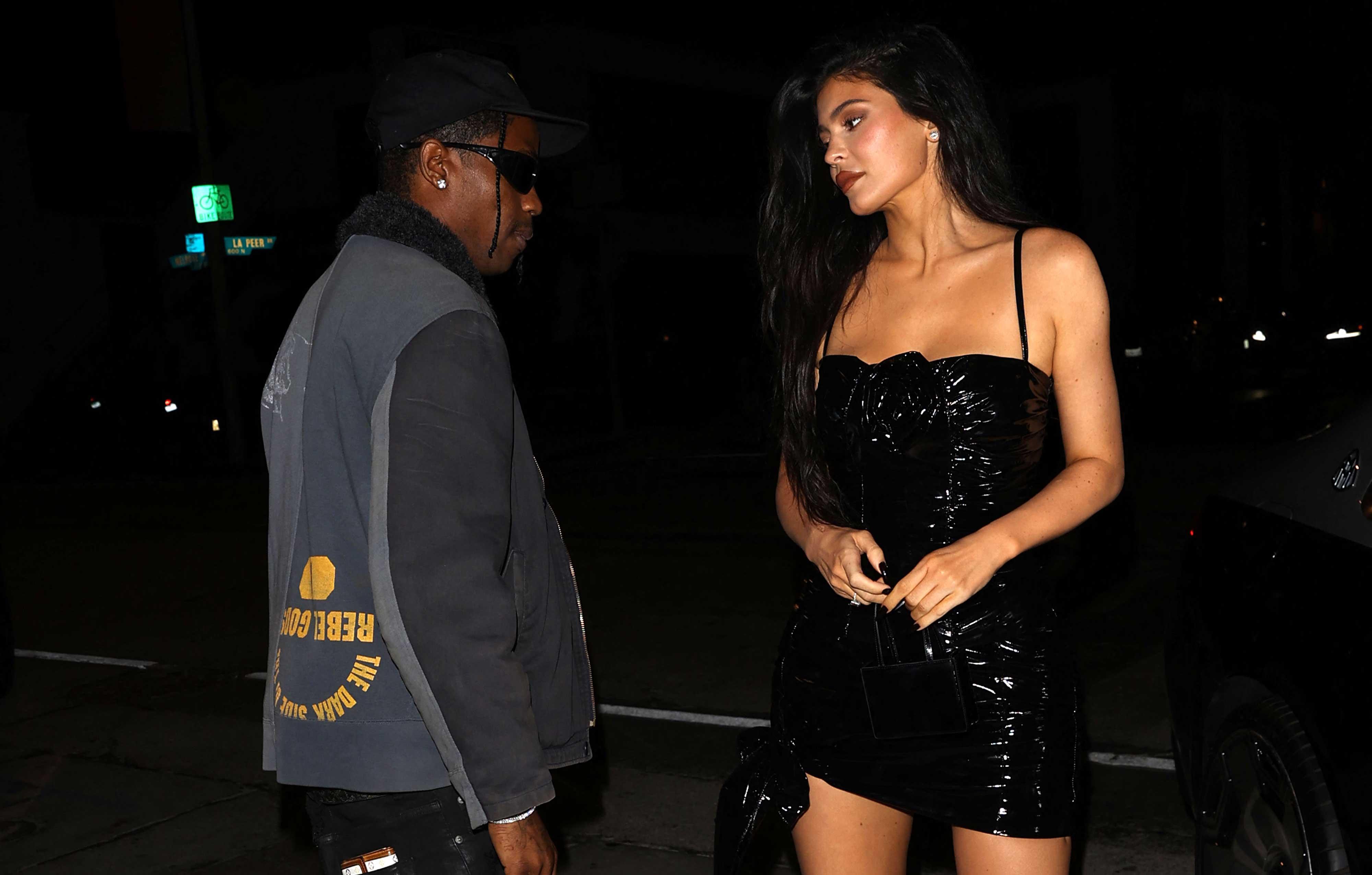 kylie jenner and travis scott enjoy a date night at craigs in west hollywood