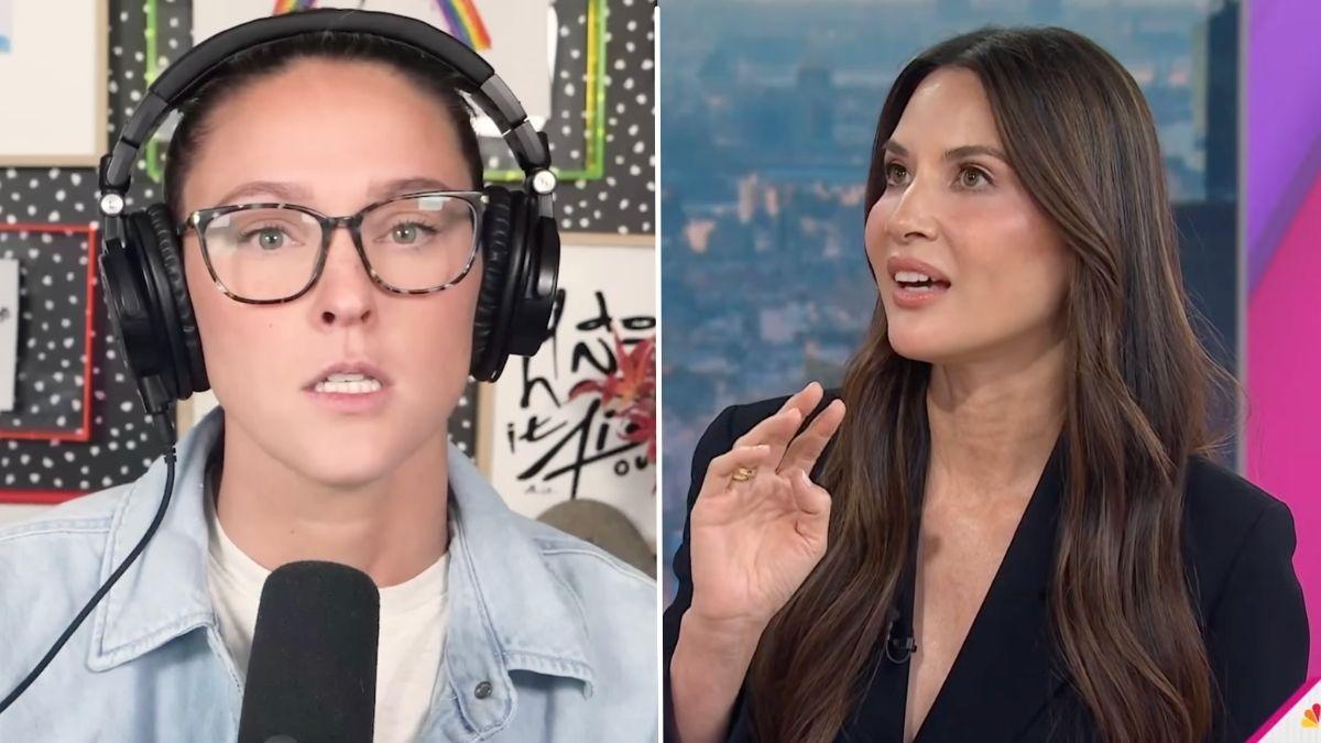 Photo of Kylie Kelce and Olivia Munn