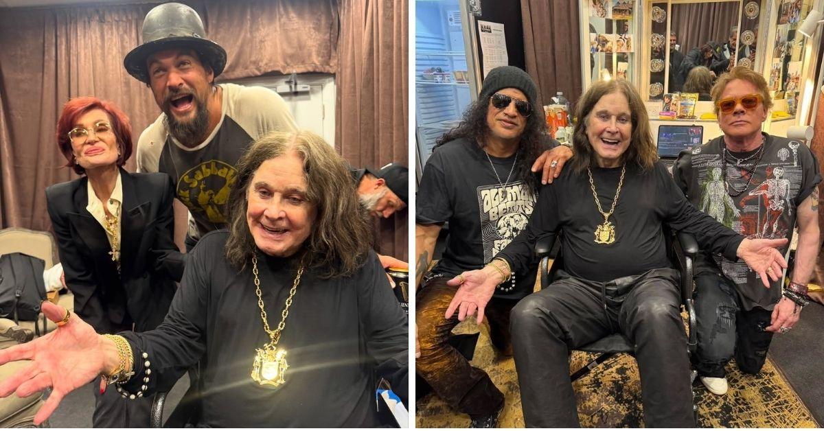 Photos of Jason Momoa, Axl Rose, Slash, Sharon and Ozzy Osbourne
