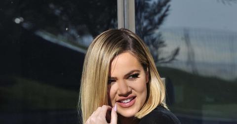 Khloe Kardashian Relaxing After a Workout