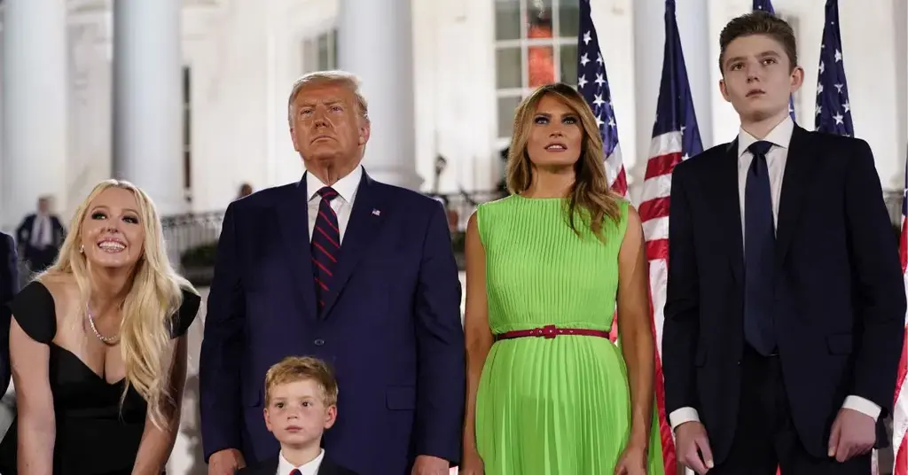 barron trump onslaught hate comments debut florida campaign rally