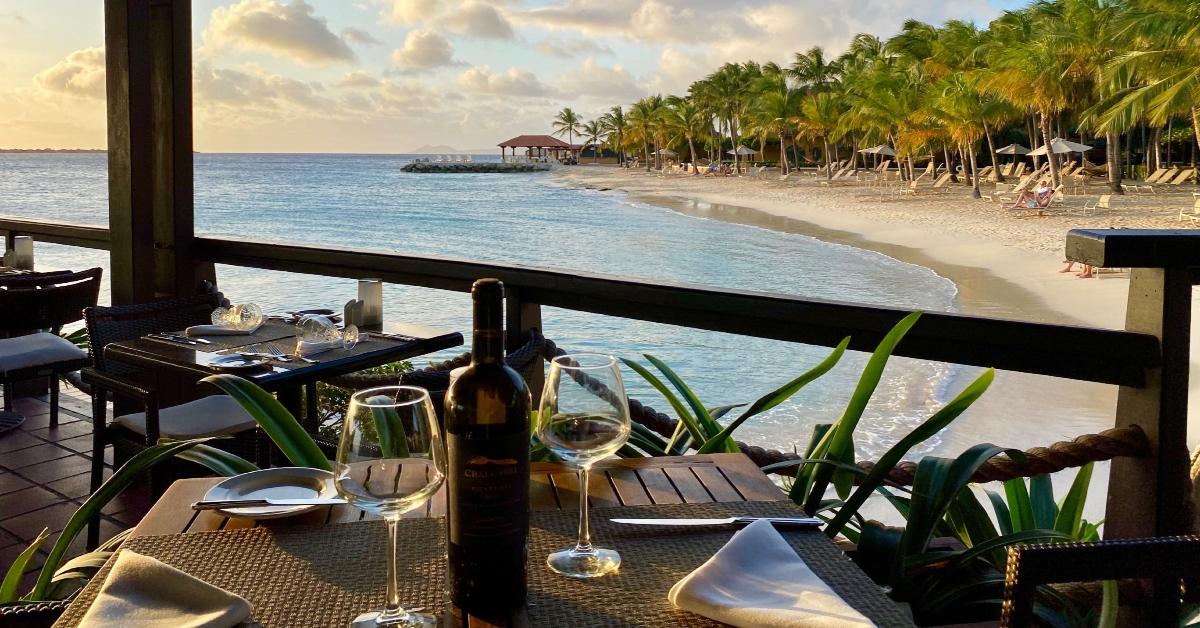 Image of enjoy delicious dining as the sun sets on the water without leaving the club's grounds.