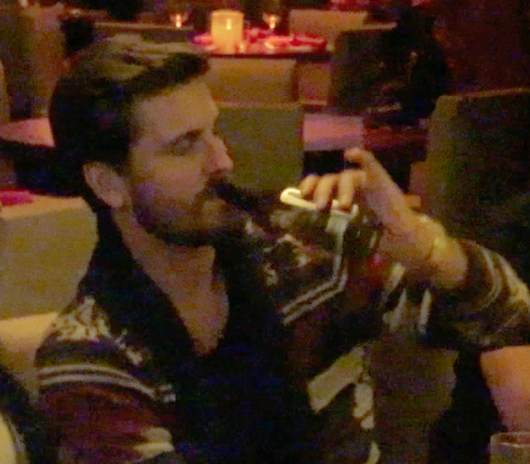 Scott Disick has a wild night in Vegas before Kris Jenner&#039;s birthday party, spraying the crowd and meeting fans in the middle of the casino