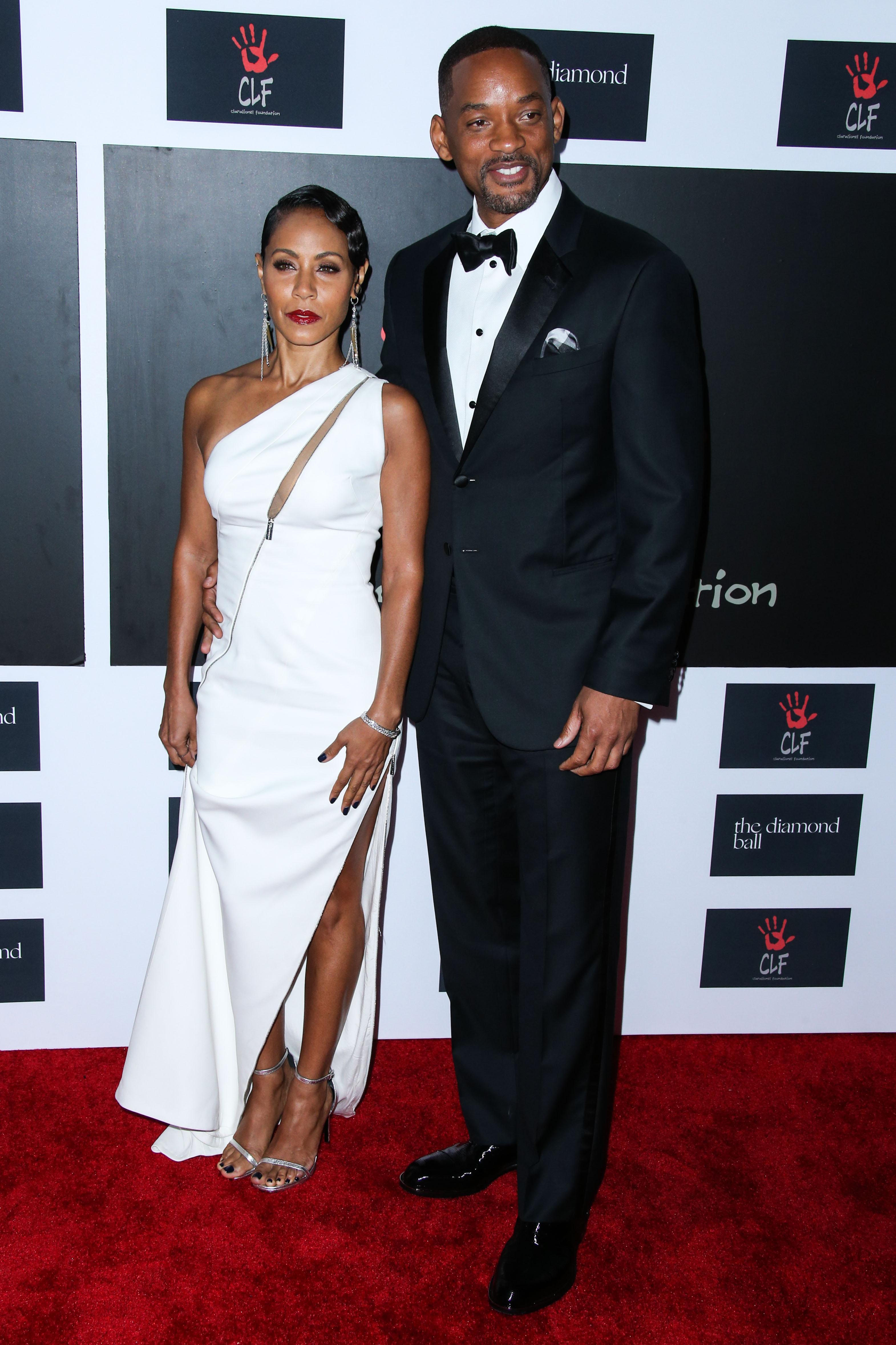 Jada Pinkett Smith and husband Will Smith arrive at the 2nd Annual Diamond Ball