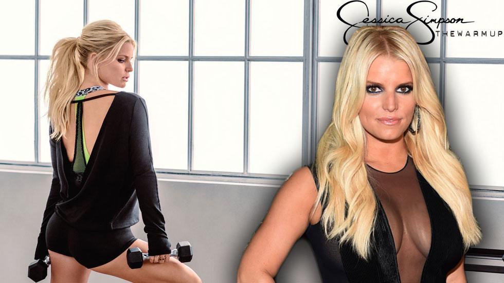 Jessica Simpson Flaunts Muscular Legs In New Activewear Clothing Ads!