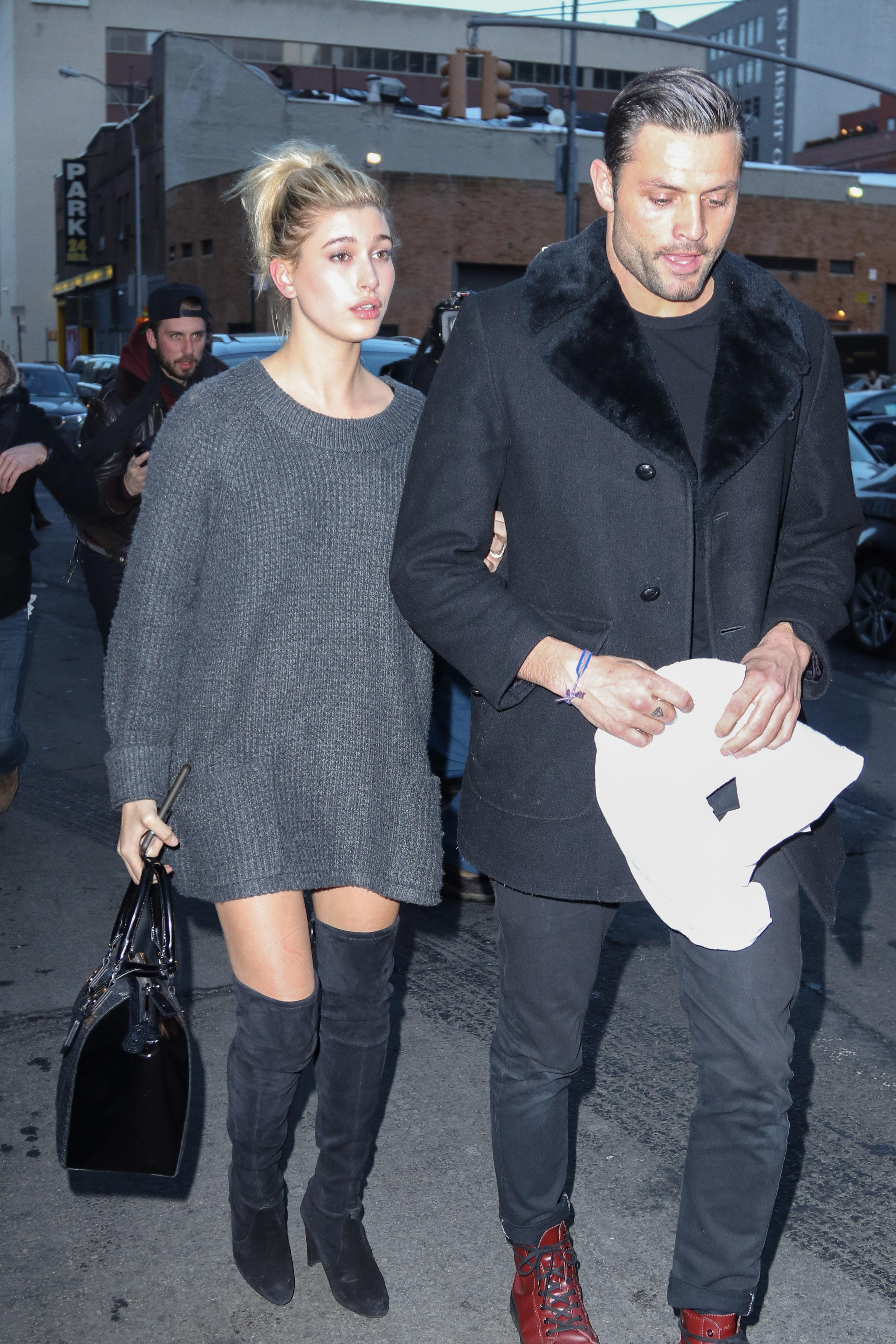 Hailey Baldwin exits the ADIDAS Originals x Kanye West Yeezy season one