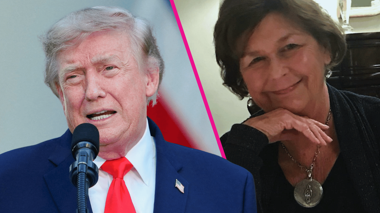 Composite photo of Donald Trump and Nancy Guthrie.
