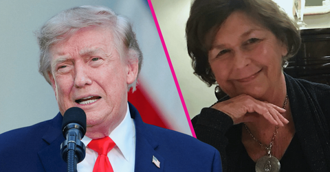 Composite photo of Donald Trump and Nancy Guthrie.