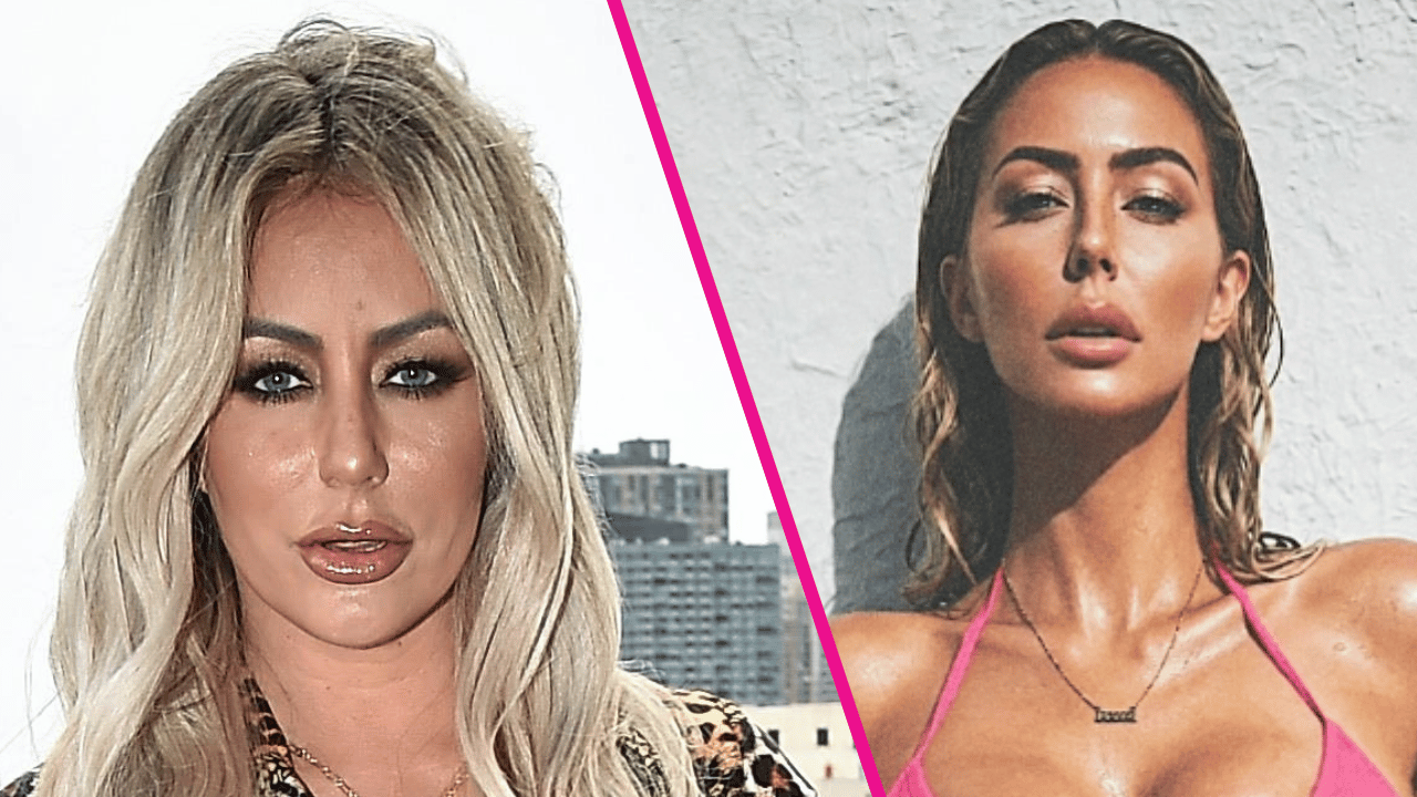 Image of Aubrey O'Day showed off her curves in multiple bikinis while on vacation.