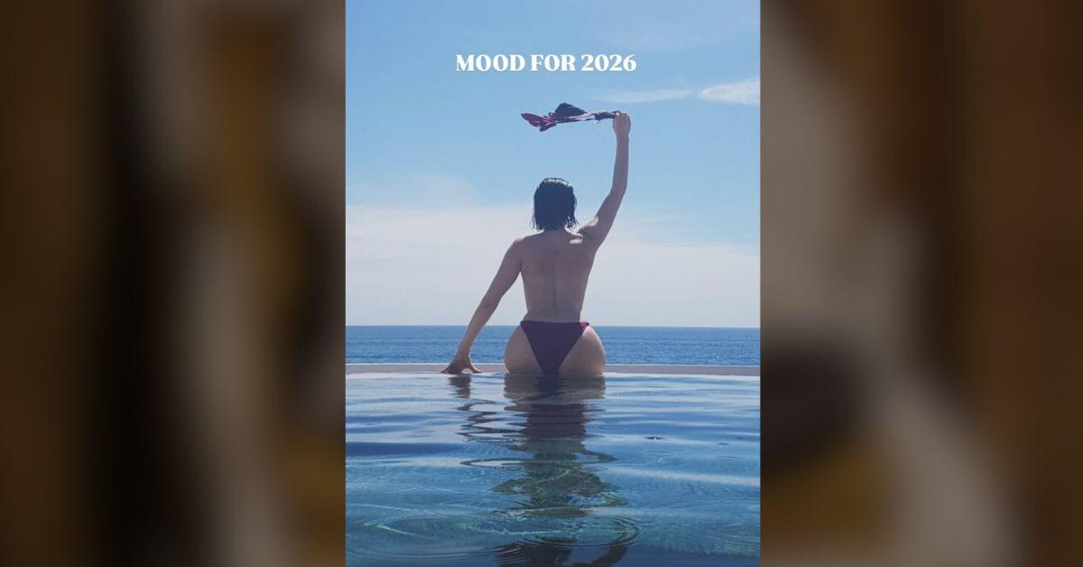 image of The British singer posted a very cheeky photo on Instagram December 24.