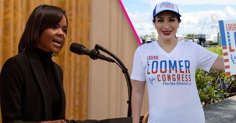 Composite photo of Candace Owens and Laura Loomer.
