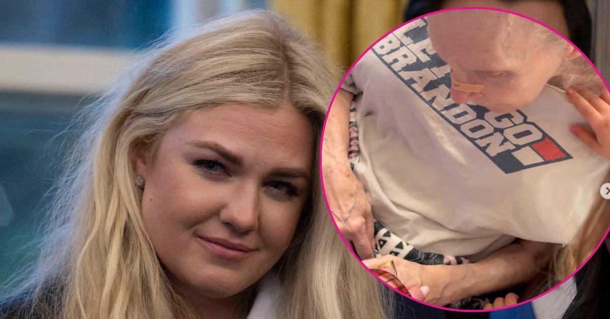 split photo of Erika Kirk & her mother