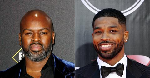 corey gamble shows off tristan thompson jersey ok