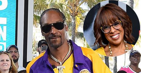 Snoop Dogg In Lakers Gear Gayle King Inset