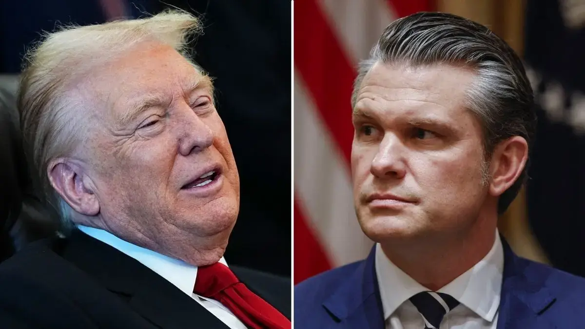 image of James Carville sent a warning to Donald Trump and Pete Hegseth. 