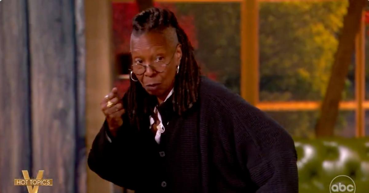 Photo of Whoopi Goldberg got up from her seat while discussing Pete Hegseth on 'The View.'