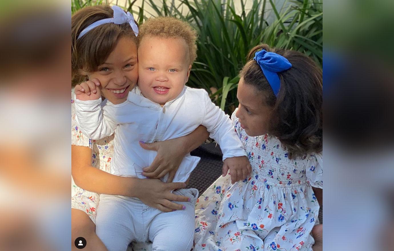 Ayesha Curry Daughters Riley And Ryan Blowouts Son Canon Pic