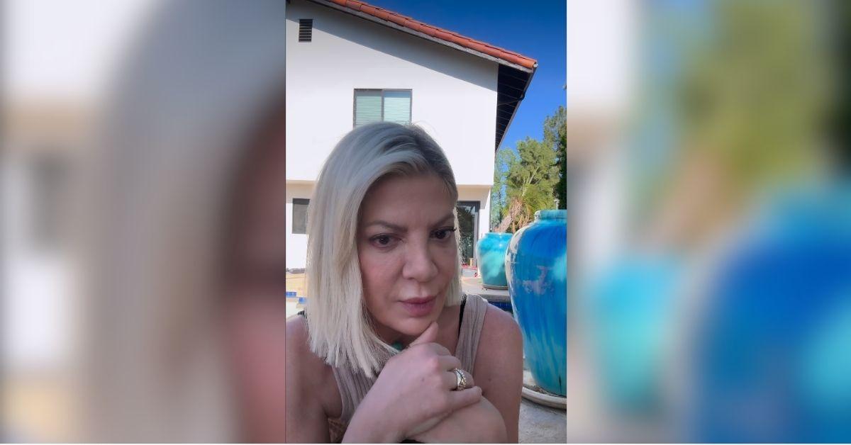 image of Tori Spelling is speaking out after a terrifying car crash involving her children just days before Easter.