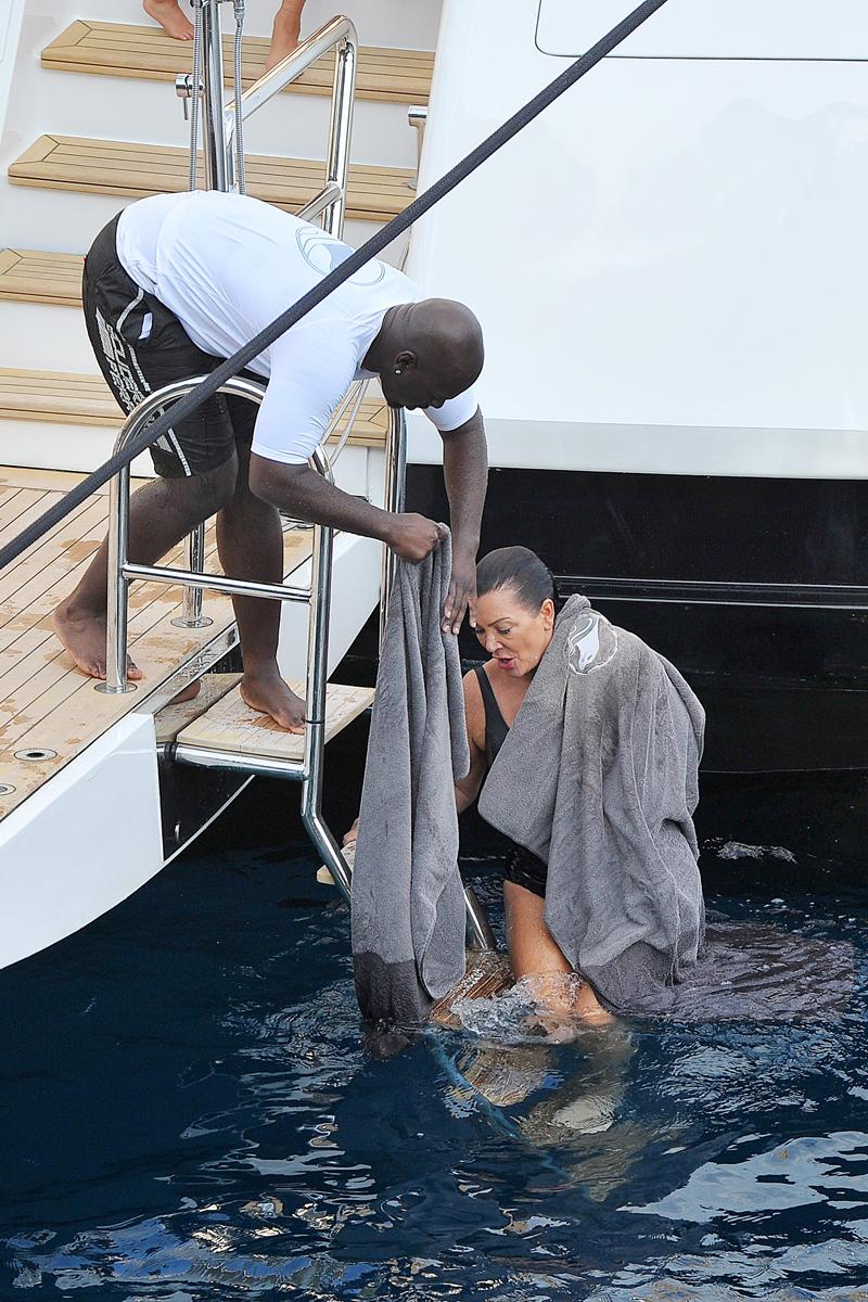 Kris Jenner and Corey Gamble take their love to mediterranean waters