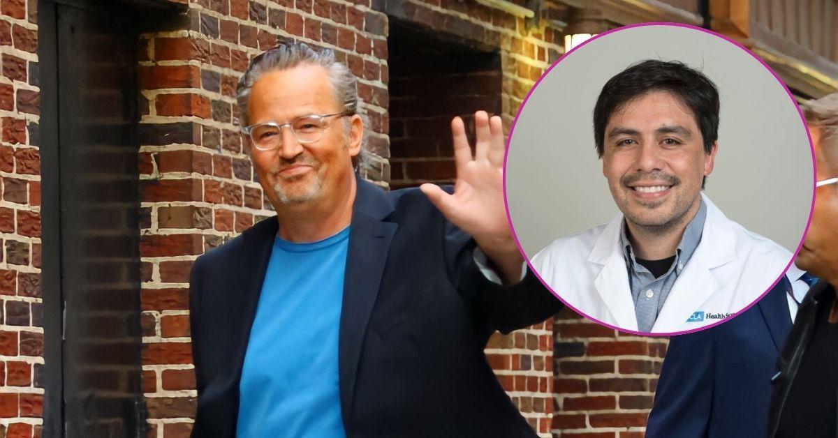 Photo of Matthew Perry and Dr. Salvador Plasencia
