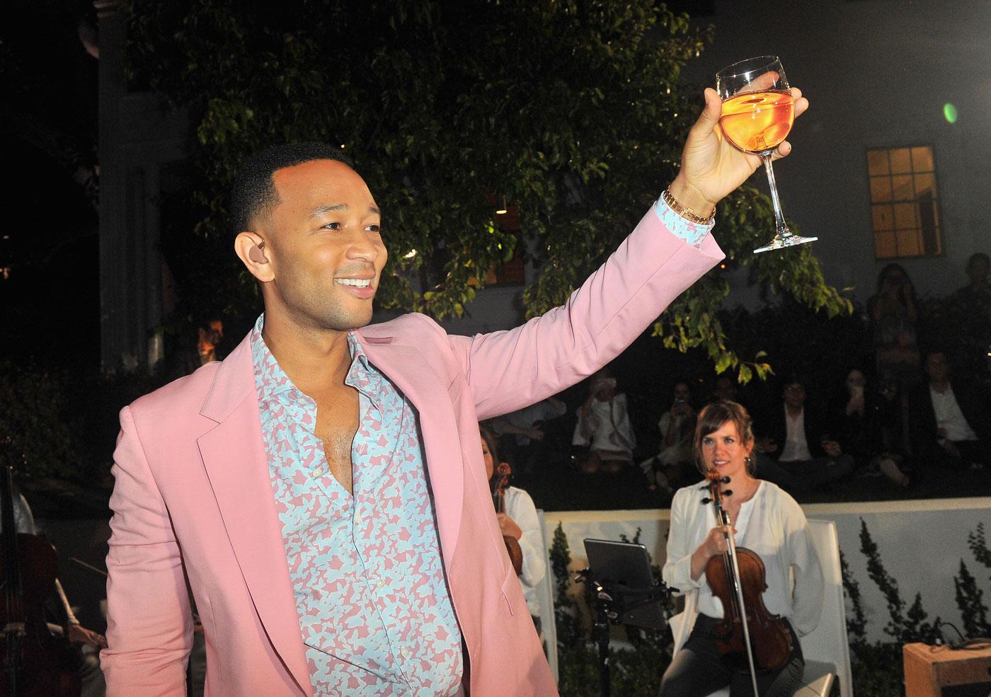 John Legend Chrissy Teigen Rose Launch Party Pics 02