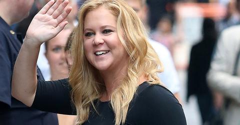 Amy Schumer arriving at “Good Morning America'” taping at the ABC Times Square Studio