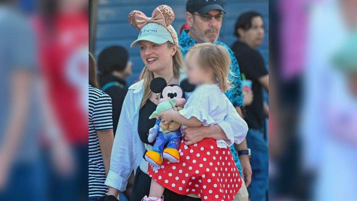 Image of Elisabeth Moss was in good spirits at Disneyland.