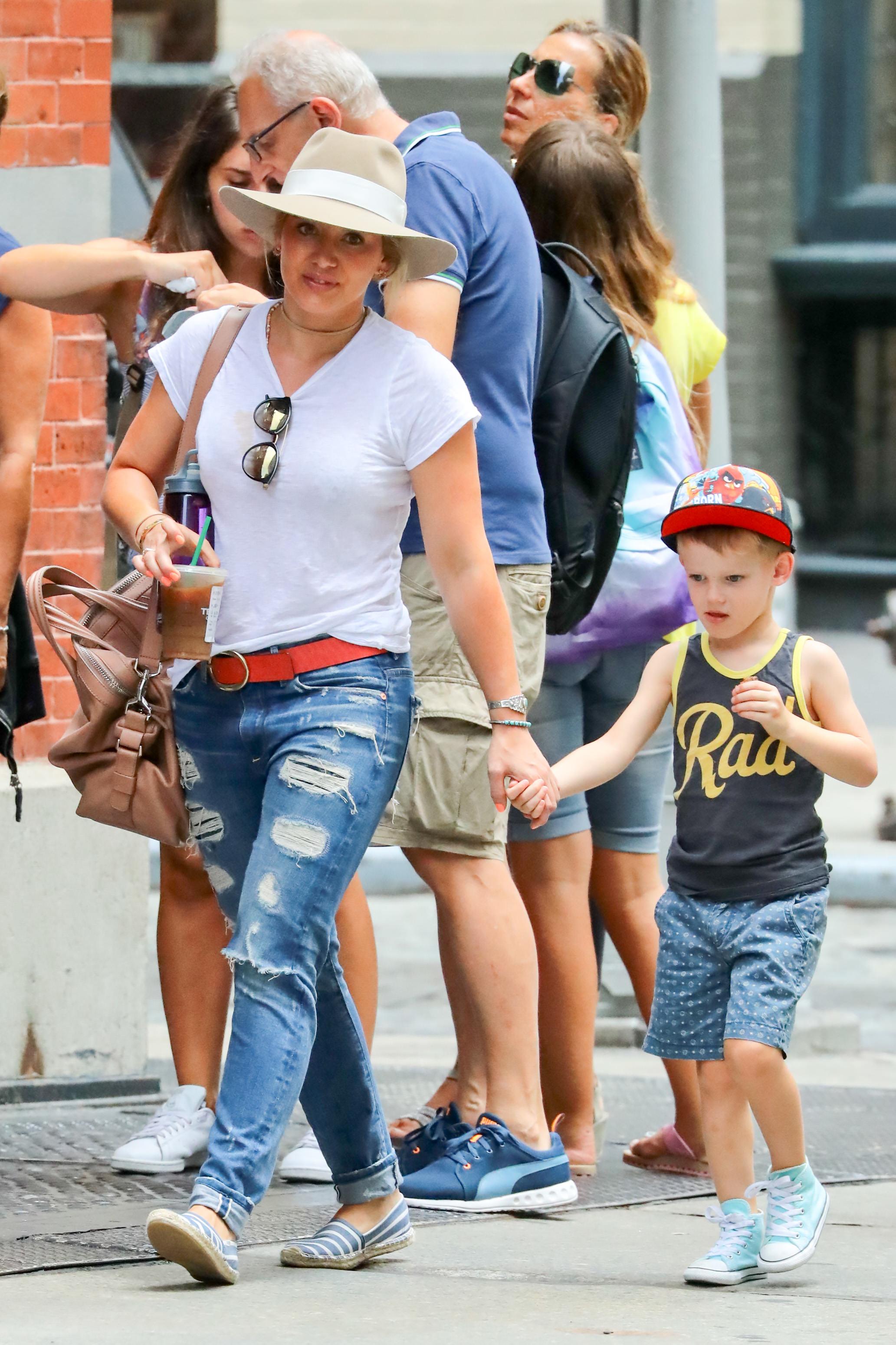 Hilary Duff & Son Luca