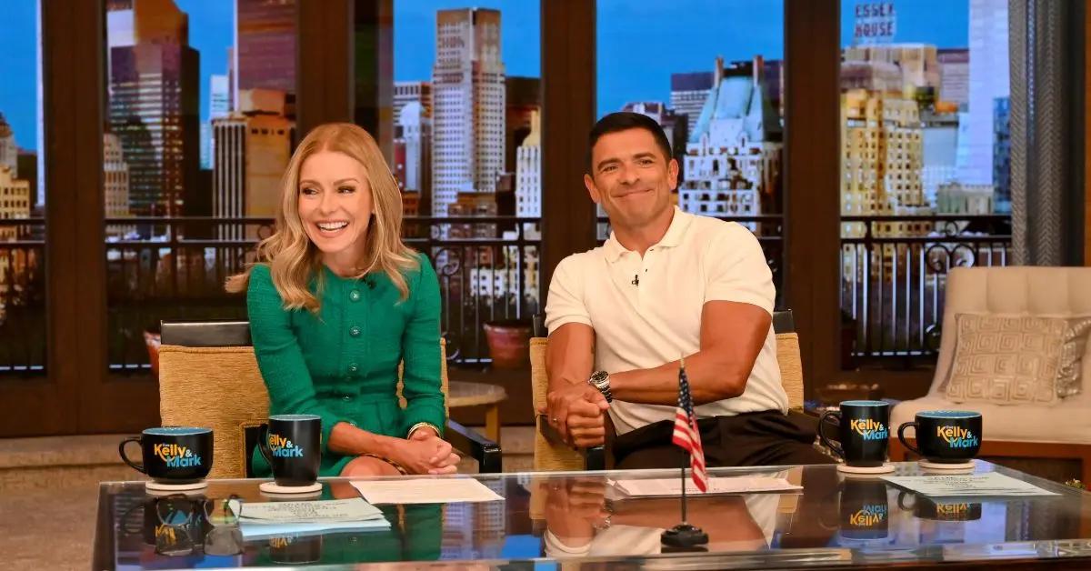 Image of Kelly Ripa admitted it took some convincing for Mark Consuelos to co-host 'Live' with her.