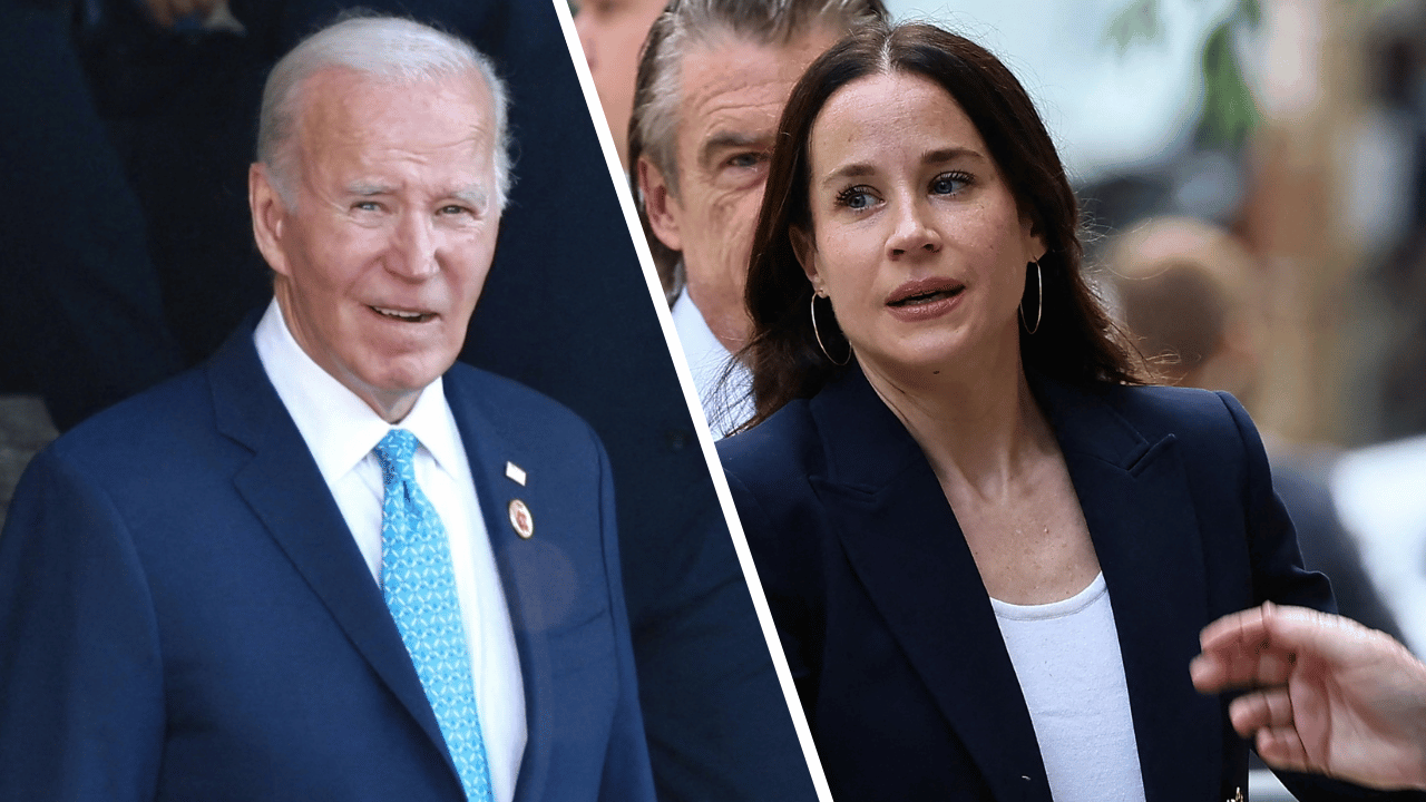 Composite photo of Joe Biden and Ashley Biden.